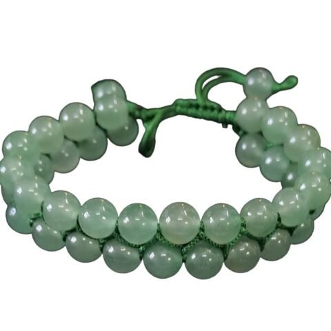 Divine Spirituals Gemstone Lab Certified Natural Green Aventurine Double Layered Semi Precious, Stone Bracelet, Crystal Stone 8mm Beads Bracelet Round Shape for Reiki Healing and Crystal Healing Chakra Stones Chakra Healing Bracelets Abundance Stones