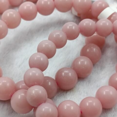 Divine Spirituals Pink Opal Natural Bracelet Pure Certified 8mm Unisex Bracelets Super AAA Quality for Healing Meditation Success and Abundance Chakra Healing Bracelets Abundance Stones 2