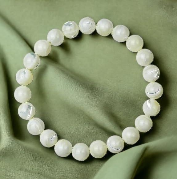 Divine Spirituals Balance Chakras with Natural Crystal Certified healing bracelets. Stretchable – 8MM beads Bracelets for men & women.(Mother of Pearl) Chakra Healing Bracelets Abundance Stones 7 Divine Spirituals Balance Chakras with Natural Crystal Certified healing bracelets. Stretchable – 8MM beads Bracelets for men & women.(Mother of Pearl) Chakra Healing Bracelets Abundance Stones 7