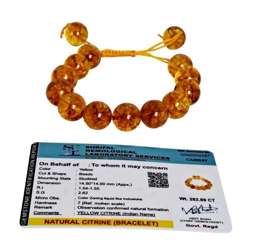 Divine Spirituals Natural Citrine Pure Certified 14 mm Adjustable Thread Unisex Bracelet Super AAA Quality for Healing Meditation Success and Abundance Chakra Healing Bracelets Abundance Stones 8 Divine Spirituals Natural Citrine Pure Certified 14 mm Adjustable Thread Unisex Bracelet Super AAA Quality for Healing Meditation Success and Abundance Chakra Healing Bracelets Abundance Stones 8