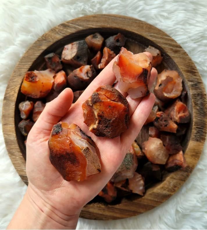 Divine Spirituals Natural Red Carnelian Raw Rough Stones. Weight : 100 to 150 Grams Approx. | Pack of 1 to 4 Beautiful Natural Raw Stones depending on Raw Crystal Stone Size Natural Healing Crystals Abundance Stones 4 Divine Spirituals Natural Red Carnelian Raw Rough Stones. Weight : 100 to 150 Grams Approx. | Pack of 1 to 4 Beautiful Natural Raw Stones depending on Raw Crystal Stone Size Natural Healing Crystals Abundance Stones 4