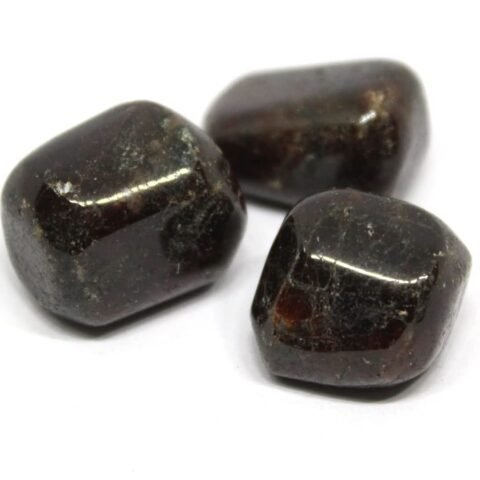 Divine Spirituals Garnet Natural Healing Crystal Tumble Stone (Value Pack of 2 AAA Grade Natural Tumbles) Chakra Tumbled Stones Abundance Stones 2