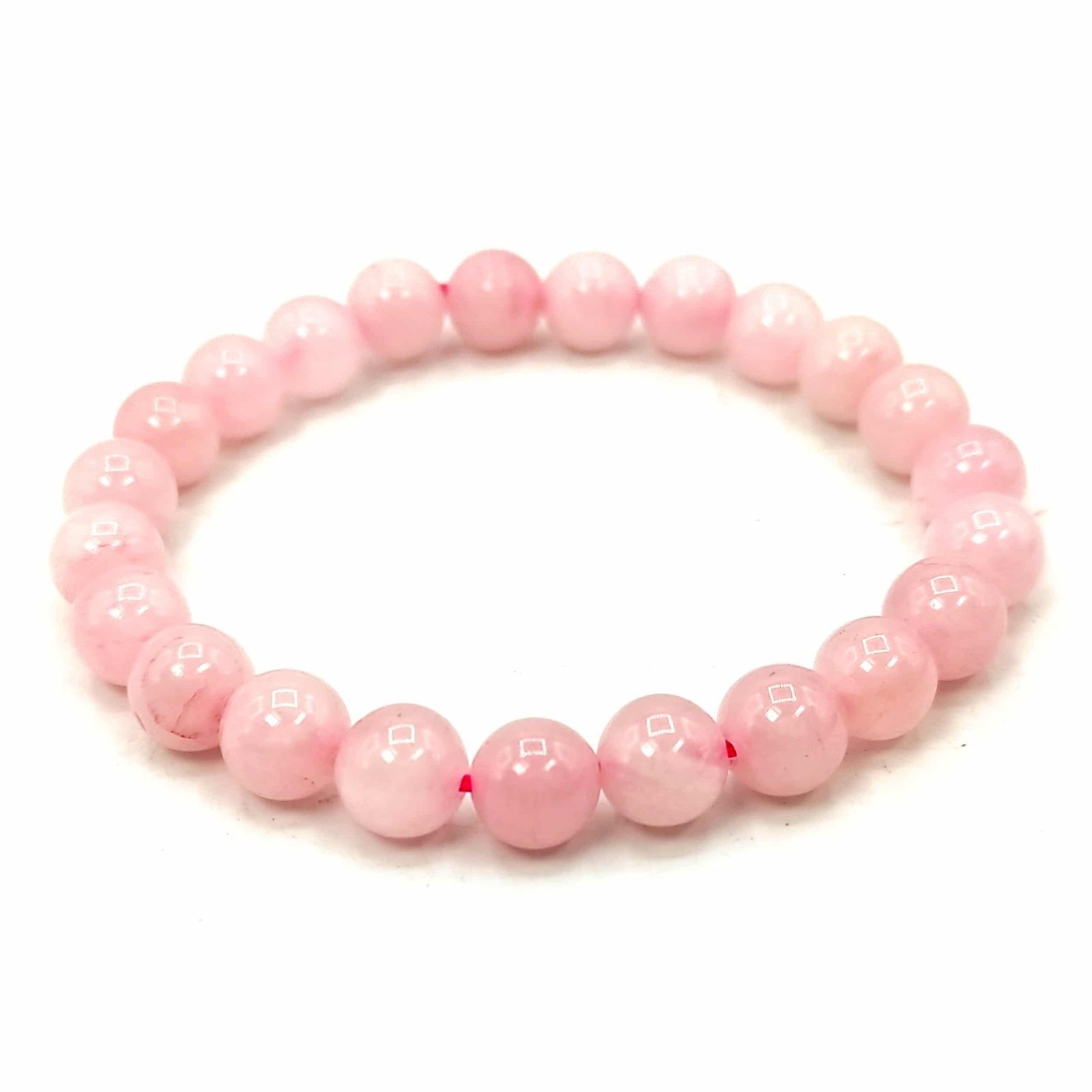 Divine Spirituals Natural Real Crystal Certified 8 mm Bracelet for Men and Women for Good Luck, Love, Abundance, Healing and Meditation (Natural Rose Quartz Bracelet) Chakra Healing Bracelets Abundance Stones
