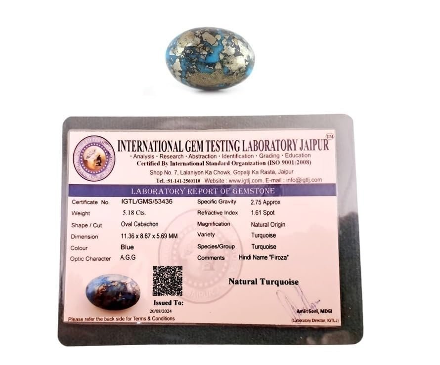 Divine Spirituals Real Original Firoza Turquoise Gemstone for Men and Women – Oval Shaped for Ring and Pendant Premium Turquoise Jewellery – The Stone of Compassion and Success 8.5 Carat Irani Firoza Abundance Stones 3 Divine Spirituals Real Original Firoza Turquoise Gemstone for Men and Women – Oval Shaped for Ring and Pendant Premium Turquoise Jewellery – The Stone of Compassion and Success 8.5 Carat Irani Firoza Abundance Stones 3