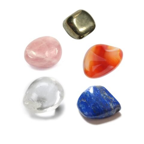 Divine Spirituals Zodiac Natural Crystal Tumble Set Taurus Sun Sign Premium Birthstone Gemstone Tumble Crystal Kit for Healing Meditation Financial Abundance and Good Luck Chakra Tumbled Stones Abundance Stones