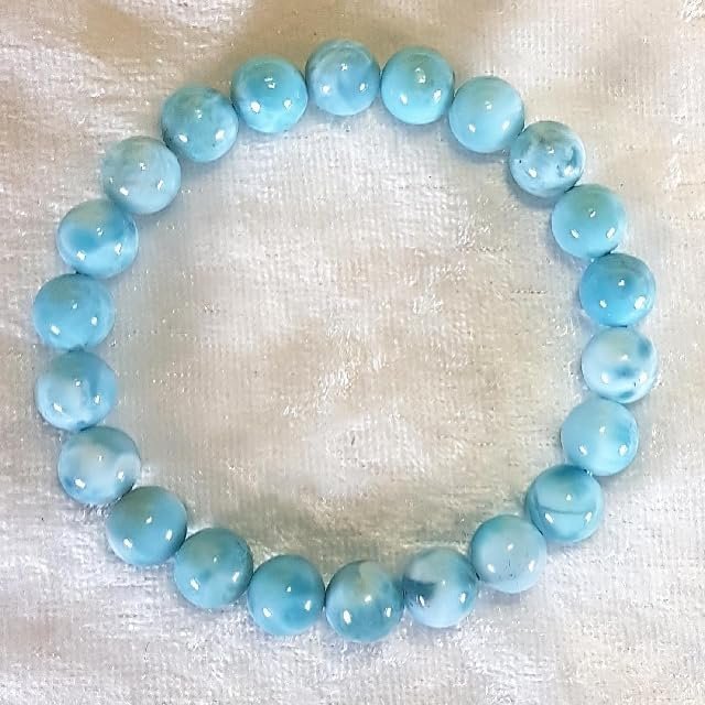 Divine Spirituals Natural Larimar Crystal Bracelet Lab Certified 8 mm AAA Grade Stretchable Bracelet for Healing Meditation and Manifestation Chakra Healing Bracelets Abundance Stones 7 Divine Spirituals Natural Larimar Crystal Bracelet Lab Certified 8 mm AAA Grade Stretchable Bracelet for Healing Meditation and Manifestation Chakra Healing Bracelets Abundance Stones 7