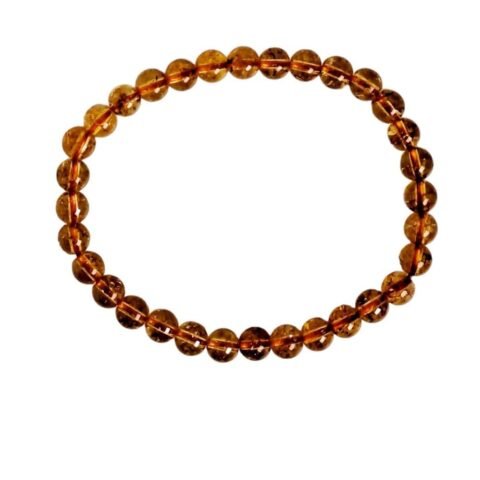 Divine Spirituals Natural Citrine Pure Certified Unisex 4 mm Band Bracelet Super AAA Quality for Healing Meditation Success and Abundance Chakra Healing Bracelets Abundance Stones