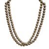 Divine Spirituals Certified Golden Pyrite 8 mm Stone Mala/Necklace Crystal Mala 108 + 1 Beads Jaap Mala for Reiki Healing and Crystal Healing Stone (Color : Golden) Crystal Mala Abundance Stones 12