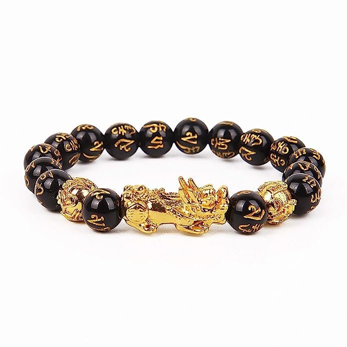 AAA Grade Black Obsidian Bracelet – 10mm Healing Crystals, Signature Products Healing Crystals, Round, Natural Gemstone, Black Obsidian, Black Obsidian Bracelet 2