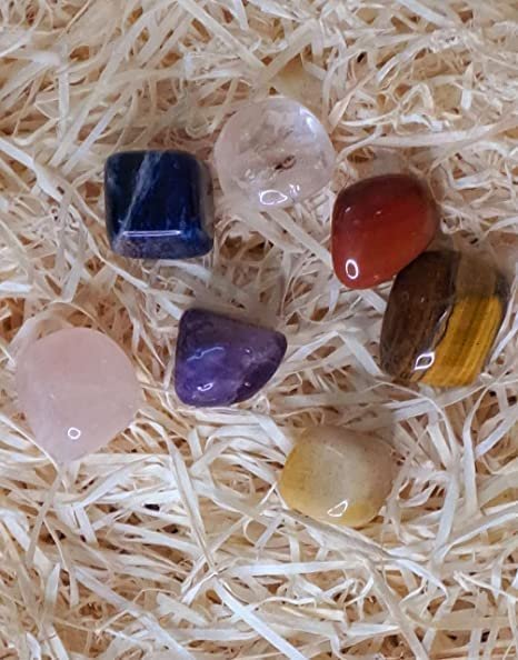 Divine Spirituals 7 Chakra healing stone Tumble set – AAA Grade Meditation & Healing Kit Chakra Tumbled Stones 7 Chakra Raw Crystal 2