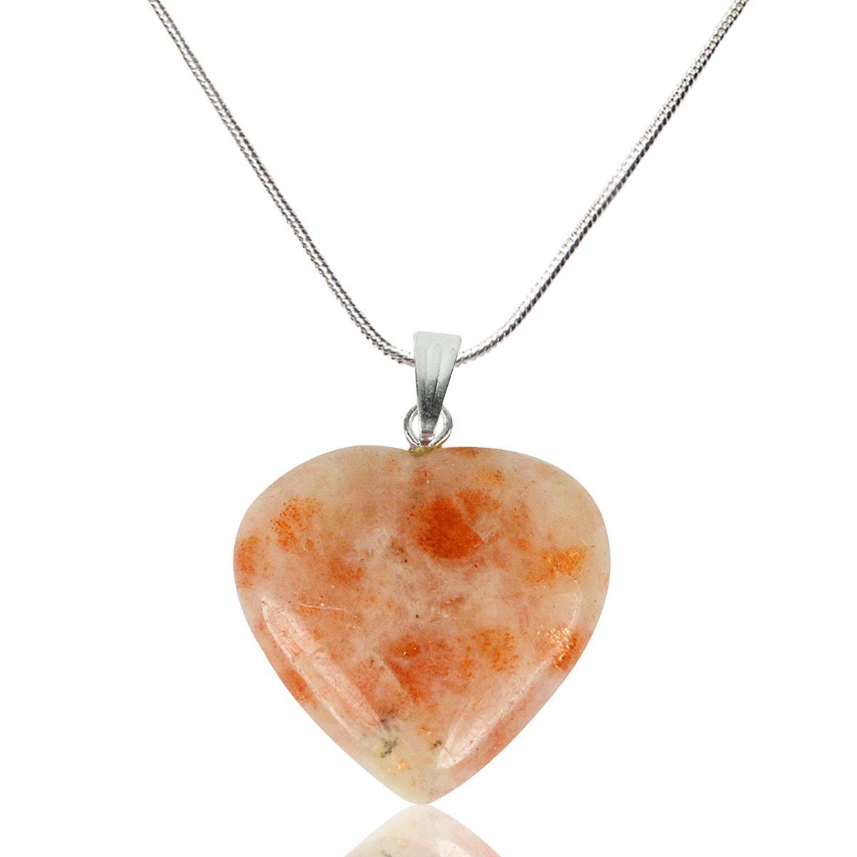 Divine Spirituals Natural Healing Stone Pendant Heart Shape Crystal Stone Pendant / Locket with Metal Chain for Healing and Meditation Size 25-30 mm Approx. (Rose Quartz) Crystal Jewelry Abundance Stones 2 Divine Spirituals Natural Healing Stone Pendant Heart Shape Crystal Stone Pendant / Locket with Metal Chain for Healing and Meditation Size 25-30 mm Approx. (Rose Quartz) Crystal Jewelry Abundance Stones 2