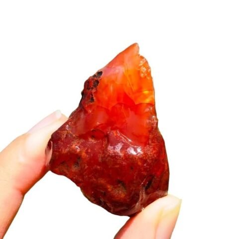 Divine Spirituals Red Carnelian Stone Crystal – Raw Rough for Crystal Healing and Meditation – Origin Brazil – The Stone of Passion and Creativity (100 Grams to 500 Grams Packs) Natural Healing Crystals Abundance Stones