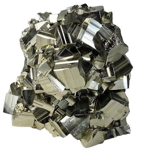 Divine Spirituals Golden Pyrite Big Stone Original Crystal Lab Certified Cluster Geode-High Energy Natural Iron Pyrite Stone Gold Rock Reiki Crystal Stone For Abundance 200 Grams+ Size Cubical Pyrite Clusters Abundance Stones