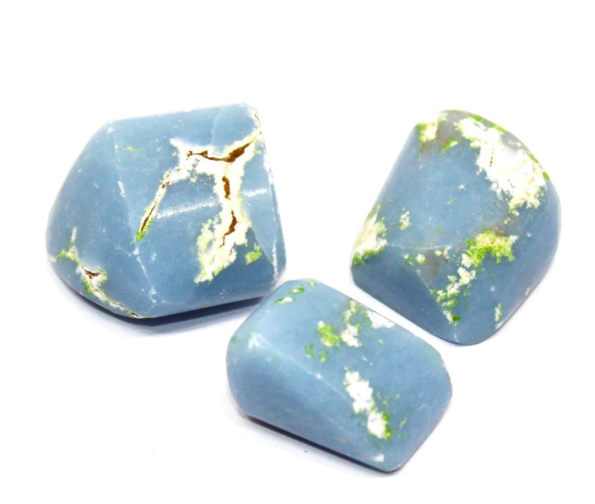 Divine Spirituals Angelite Natural Healing Crystal Tumble Stone (Value Pack of 2 AAA Grade Natural Tumbles) Chakra Tumbled Stones Abundance Stones 5 Divine Spirituals Angelite Natural Healing Crystal Tumble Stone (Value Pack of 2 AAA Grade Natural Tumbles) Chakra Tumbled Stones Abundance Stones 5