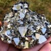 Divine Spirituals Pyrite Stone Original Cluster Stone – Natural Golden Pyrite Stone Rock Specimen Geodes for Healing, Willpower, Money Manifestation, Vastu, and Business – Certified Original Pyrite 800 Grams+ Cubical Pyrite Clusters Abundance Stones Divine Spirituals Pyrite Stone Original Cluster Stone – Natural Golden Pyrite Stone Rock Specimen Geodes for Healing, Willpower, Money Manifestation, Vastu, and Business – Certified Original Pyrite 800 Grams+ Cubical Pyrite Clusters Abundance Stones