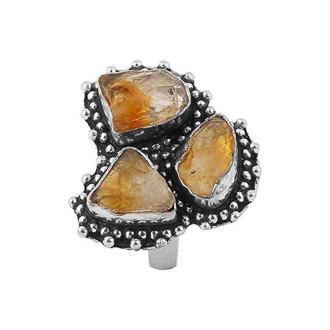 Divine Spirituals Certified Original Raw Citrine Triple Money Stone Adjustable Ring for Financial Abundance Wealth Good Luck and Prosperity Natural Healing Crystals Abundance Stones 9 Divine Spirituals Certified Original Raw Citrine Triple Money Stone Adjustable Ring for Financial Abundance Wealth Good Luck and Prosperity Natural Healing Crystals Abundance Stones 9