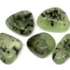Divine Spirituals Prehnite Natural Healing Crystal Tumble Stone (Value Pack of 2 AAA Grade Natural Tumbles) Chakra Tumbled Stones Abundance Stones 7