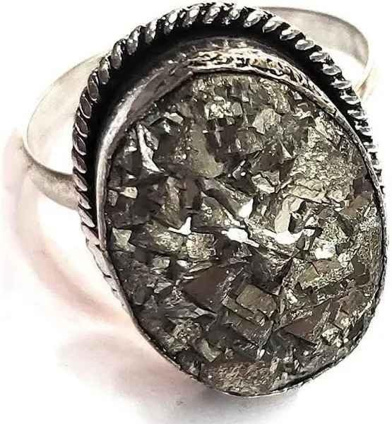 Divine Spirituals Lab Certified AAA Grade Natural Pyrite Ring Adjustable Ring Original Pyrite Crystal Money Magnet For Abundance, Prosperity & Manifestation For Men & Women Crystal Gemstone Rings Abundance Stones 3 Divine Spirituals Lab Certified AAA Grade Natural Pyrite Ring Adjustable Ring Original Pyrite Crystal Money Magnet For Abundance, Prosperity & Manifestation For Men & Women Crystal Gemstone Rings Abundance Stones 3