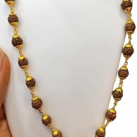 Divine Spirituals 5 Mukhi Nepali Certified original Rudraksha Mala Neckwear for Men and Women 54+1 Beads with Certificate 7 mm Brown with German Silver Golden Capings Crystal Mala Abundance Stones Divine Spirituals 5 Mukhi Nepali Certified original Rudraksha Mala Neckwear for Men and Women 54+1 Beads with Certificate 7 mm Brown with German Silver Golden Capings Crystal Mala Abundance Stones