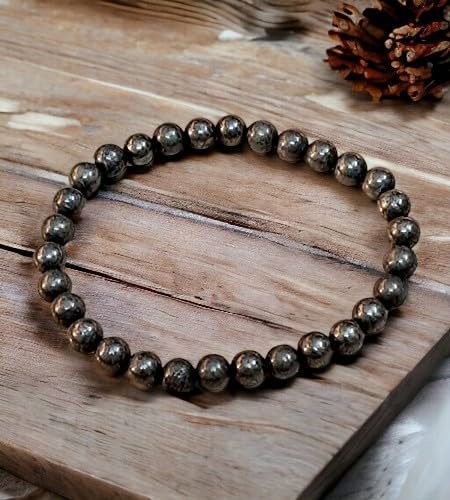 Divine Spirituals Pyrite Natural Pure Certified 6mm Unisex Bracelet Super AAA Quality for Healing Meditation Success and Abundance (Pyrite 6 mm Bracelet) Chakra Healing Bracelets Abundance Stones 5 Divine Spirituals Pyrite Natural Pure Certified 6mm Unisex Bracelet Super AAA Quality for Healing Meditation Success and Abundance (Pyrite 6 mm Bracelet) Chakra Healing Bracelets Abundance Stones 5
