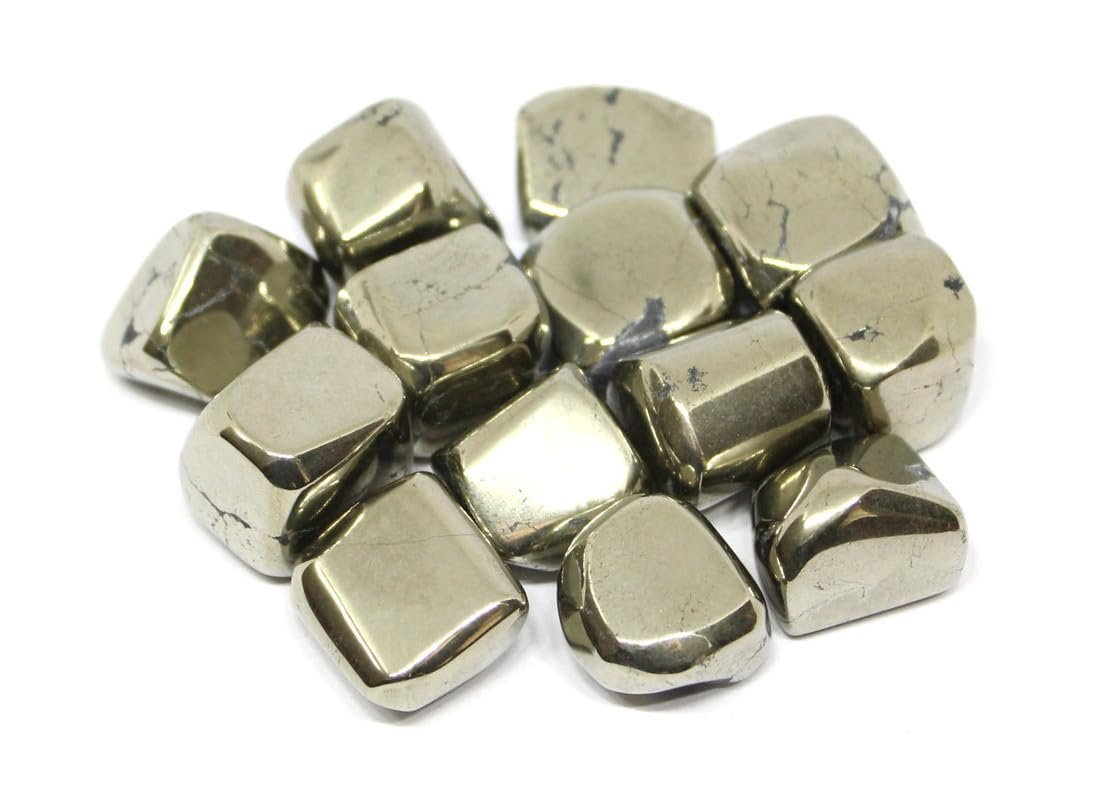 Divine Spirituals Pyrite Natural Healing Crystal Tumble Stone (Value Pack of 2 AAA Grade Natural Tumbles) Chakra Tumbled Stones Abundance Stones 6 Divine Spirituals Pyrite Natural Healing Crystal Tumble Stone (Value Pack of 2 AAA Grade Natural Tumbles) Chakra Tumbled Stones Abundance Stones 6
