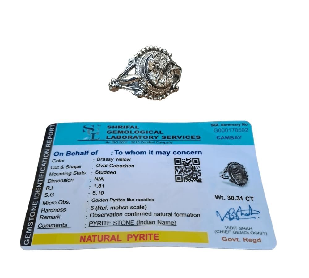 Divine Spirituals Lab Certified AAA Grade Natural Pyrite Ring Adjustable Silver Ring Original Pyrite Crystal Money Magnet For Abundance, Prosperity & Manifestation For Men & Women Crystal Gemstone Rings Abundance Stones 3 Divine Spirituals Lab Certified AAA Grade Natural Pyrite Ring Adjustable Silver Ring Original Pyrite Crystal Money Magnet For Abundance, Prosperity & Manifestation For Men & Women Crystal Gemstone Rings Abundance Stones 3