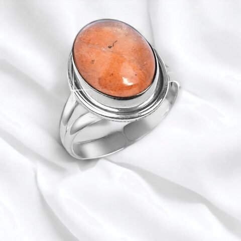 Divine Spirituals Certified Sun Stone Adjustable Crystal Ring – for Love Protection and Joy in Life – Unisex Adjustable Ring Crystal Gemstone Rings Abundance Stones 2