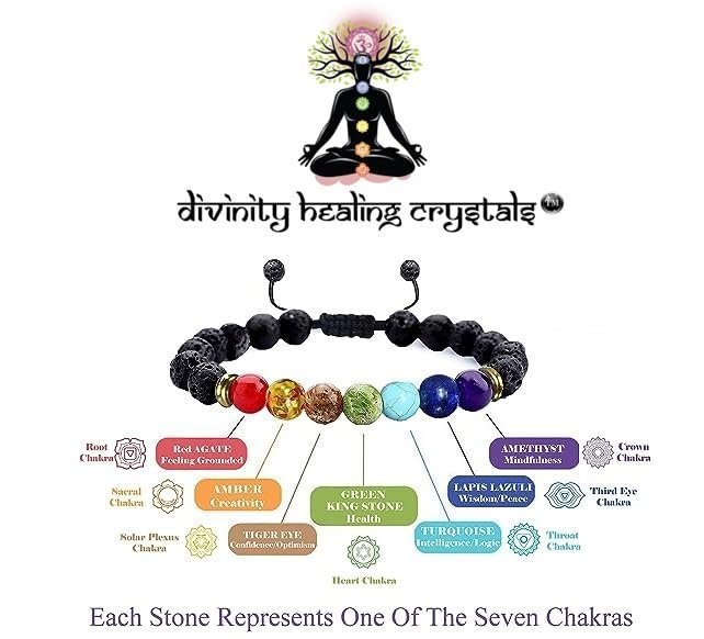 Divine Spirituals 7 Chakra Lava Natural Pure Certified 8mm Unisex Bracelets Super AAA Quality for Healing Meditation Success and Abundance (7 Chakra Lava Bracelet) Chakra Healing Bracelets 7 Chakra Bracelet 5 Divine Spirituals 7 Chakra Lava Natural Pure Certified 8mm Unisex Bracelets Super AAA Quality for Healing Meditation Success and Abundance (7 Chakra Lava Bracelet) Chakra Healing Bracelets 7 Chakra Bracelet 5