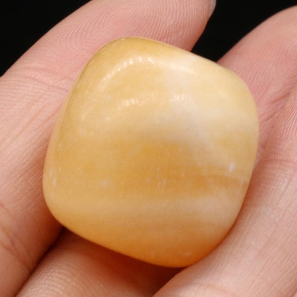 Divine Spirituals Yellow Jade Power Original Crystal Tumble for Confidence Abundance Good fortune and abounding opportunities (Value Pack of 2) Chakra Tumbled Stones Abundance Stones