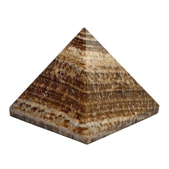 Divine Spirituals Natural Aragonite Certified Pyramid – 2″ Inch Crystal Certified Pyramid for Positive Energy, Vastu, Reiki, Feng Shui and Chakra Healing Energy Balancing Sacred Sanctuary Abundance Stones
