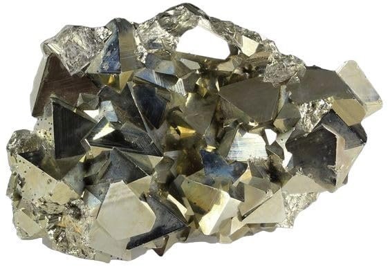 Divine Spirituals Pyrite Stone Original Cluster Samples – High Energy Natural Iron Pyrite Stone Gold Rock Reiki Crystal Used for Increased Willpower and Manifestation (Certified Pyrite) (80 Grams Plus Approx.) Cubical Pyrite Clusters Abundance Stones