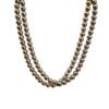 Divine Spirituals Certified Golden Pyrite Jaap Mala 108+1-8 mm Beads for Prosperitiy Wealth Willpower and Financial Abundance with 1 California White Sage Smudge Stick Crystal Mala Abundance Stones