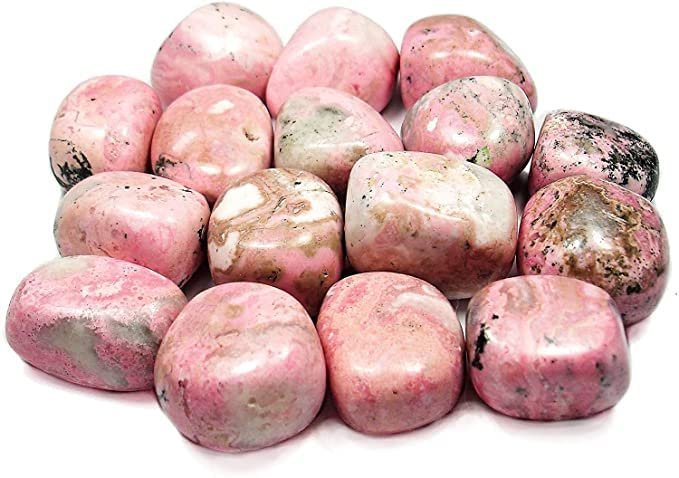 Divine Spirituals Rhodochrosite Natural AAA Grade Tumble Pebbles Stones for Reiki Healing Home Decoration and Vastu Correction Love Relationship (Rhodochrosite) Chakra Tumbled Stones Abundance Stones 2