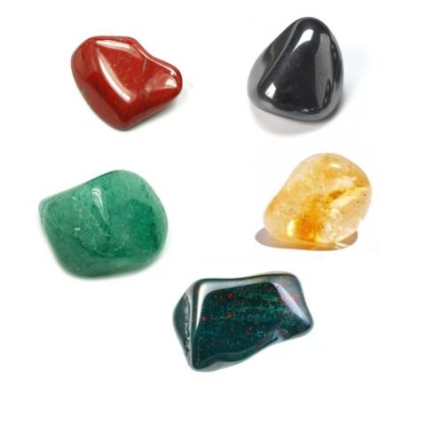 Divine Spirituals Zodiac Natural Crystal Tumble Set Virgo Zodiac Sun Sign Premium Birthstone Gemstone Tumble Crystal Kit for Healing Meditation Financial Abundance and Good Luck Chakra Tumbled Stones Abundance Stones