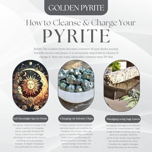 Divine Spirituals Peru Pyrite Cluster Stone Golden Pyrite Stone Original Clusters Gemstone to Attract Wealth/Money Magnet Reiki Healing Special Gifts for Men and Women (170 Grams Plus Approx.) Cubical Pyrite Clusters Abundance Stones 2