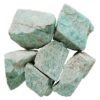 Divine Spirituals Natural Amazonite Raw Rough Stones. Weight : 200 Grams Plus Approx. | Pack of 1 to 4 Beautiful Natural Raw Stones | Hand Picked and Cleaned Natural Healing Crystals Abundance Stones 4