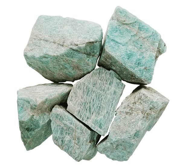 Divine Spirituals Natural Amazonite Raw Rough Stones. Weight : 200 Grams Plus Approx. | Pack of 1 to 4 Beautiful Natural Raw Stones | Hand Picked and Cleaned Natural Healing Crystals Abundance Stones 3 Divine Spirituals Natural Amazonite Raw Rough Stones. Weight : 200 Grams Plus Approx. | Pack of 1 to 4 Beautiful Natural Raw Stones | Hand Picked and Cleaned Natural Healing Crystals Abundance Stones 3