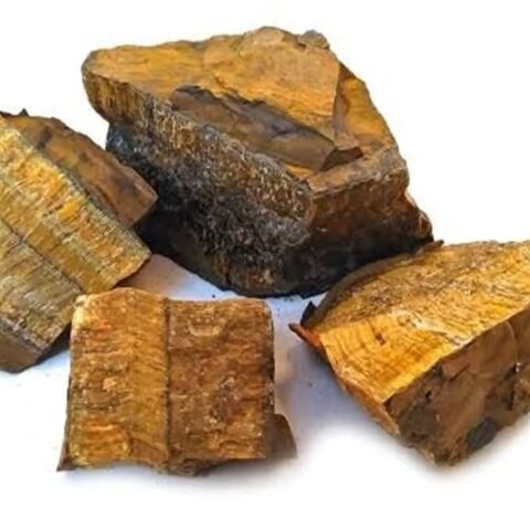 Divine Spirituals Natural Tiger Eye Raw Rough Stones Weight :100 To 150 Grams Approx.|Pack Of 1 To 4 Beautiful Natural Raw Stones Depending On Raw Crystal Stone Size|Hand Picked And Cleaned Natural Healing Crystals Abundance Stones