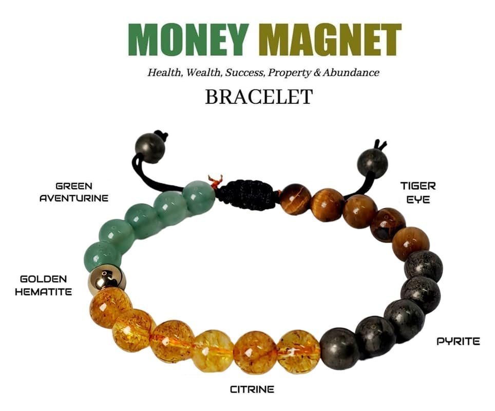 Divine Spirituals Certified Crystal 8mm Beads Unisex Money Magnet Adjustable Thread Bracelet for Prosperity and Abundance. Chakra Healing Bracelets Abundance Stones 4 Divine Spirituals Certified Crystal 8mm Beads Unisex Money Magnet Adjustable Thread Bracelet for Prosperity and Abundance. Chakra Healing Bracelets Abundance Stones 4