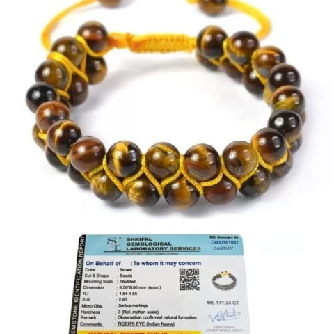 Divine Spirituals Original Tiger Eye Certified Double Layered Unisex Bracelet with 8 mm Beads to Harness Courage and Strength and Release Hesitation Chakra Healing Bracelets Abundance Stones Divine Spirituals Original Tiger Eye Certified Double Layered Unisex Bracelet with 8 mm Beads to Harness Courage and Strength and Release Hesitation Chakra Healing Bracelets Abundance Stones
