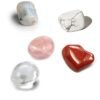 Divine Spirituals Natural Certified Rose Quartz Crystal Heart (2″- 3″) -Heart Chakra Stone – Crystal Heart – Pink Heart Shaped Crystal Perfect Gift for Him and Her Love and Romance loosecutgem Abundance Stones