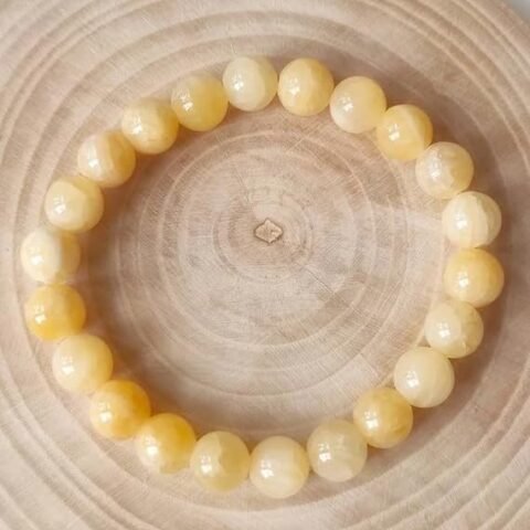 Divine Spirituals Yellow Cats eye Natural Crystal Bracelet Lab Certified 8 mm AAA Grade Stretchable Bracelet for Healing Meditation and Manifestation Chakra Healing Bracelets Abundance Stones 2