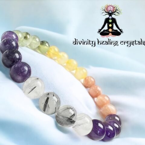 Divine Spirituals Zodiac Crystal Libra Sun Sign Certified Bracelet Original Natural 8 mm Stone Beads (Unisex) with Palo Santo Stick Bracelet Chakra Healing Bracelets Abundance Stones 2