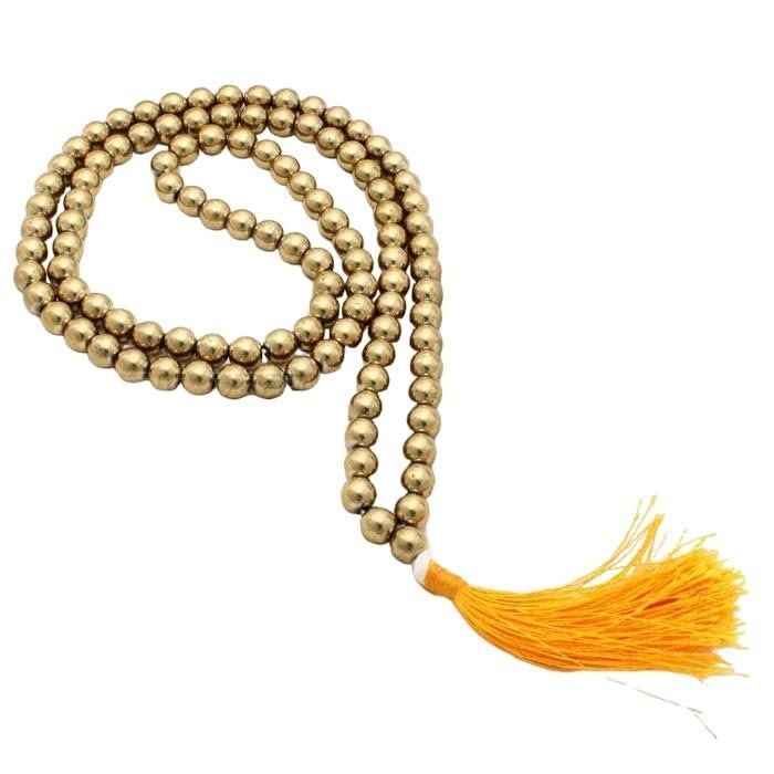 Divine Spirituals Golden Pyrite Jaap Mala 108 Plus 1-8 mm Beads for Prosperitiy Wealth Willpower and Financial Abundance with 6 Inch White Sage Smudge Stick Crystal Mala Abundance Stones Divine Spirituals Golden Pyrite Jaap Mala 108 Plus 1-8 mm Beads for Prosperitiy Wealth Willpower and Financial Abundance with 6 Inch White Sage Smudge Stick Crystal Mala Abundance Stones