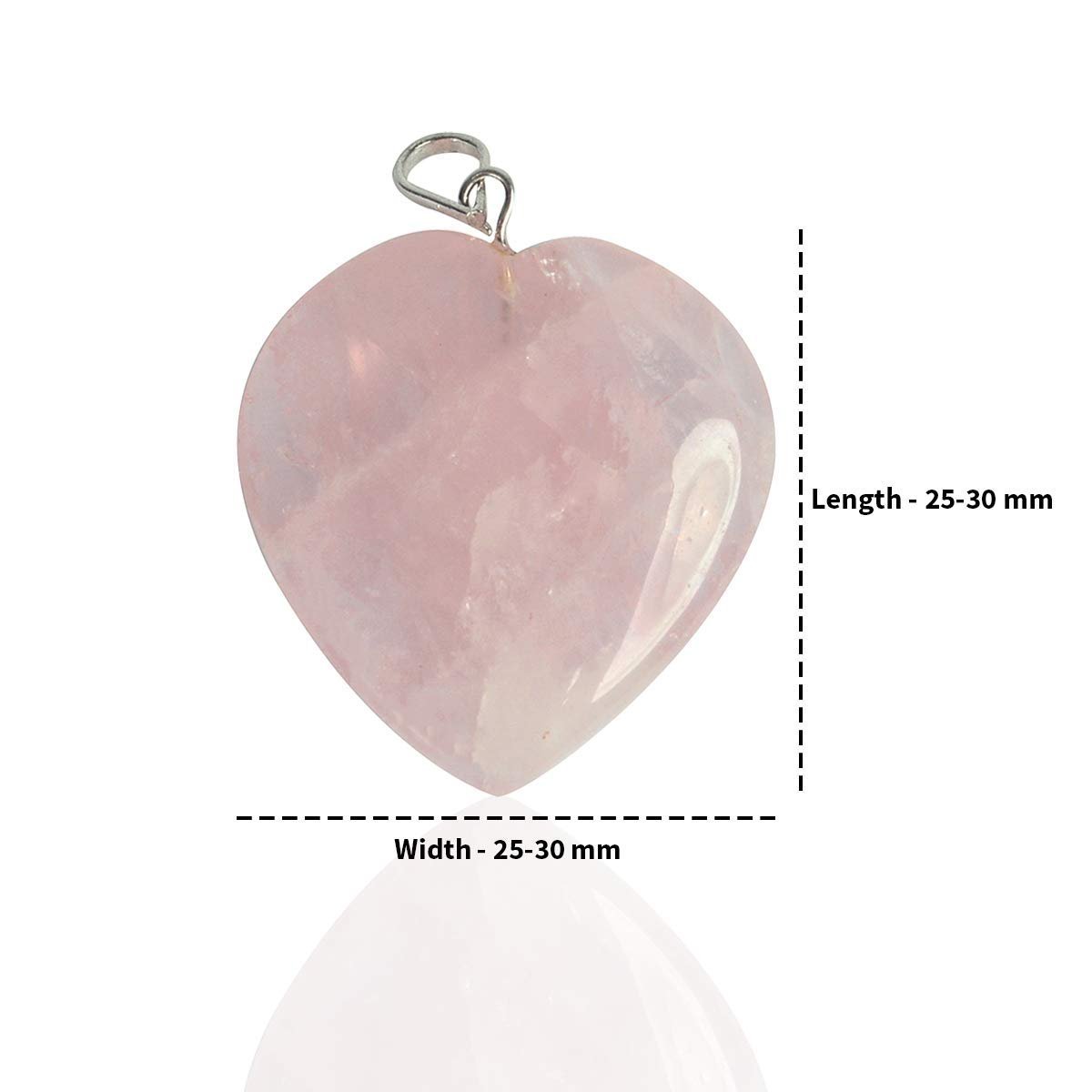 Divine Spirituals Natural Healing Stone Pendant Heart Shape Crystal Stone Pendant / Locket with Metal Chain for Healing and Meditation Size 25-30 mm Approx. (Rose Quartz) Crystal Jewelry Abundance Stones 7 Divine Spirituals Natural Healing Stone Pendant Heart Shape Crystal Stone Pendant / Locket with Metal Chain for Healing and Meditation Size 25-30 mm Approx. (Rose Quartz) Crystal Jewelry Abundance Stones 7