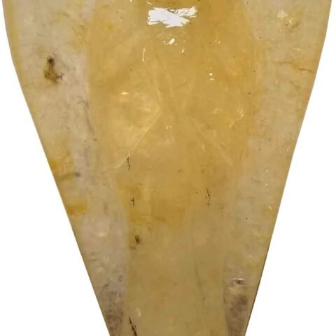 Divine Spirituals Natural Energized Golden Quartz Lab Certified Natural Crystal Angel for Angel Therapy (3″ Inches) Sculptures Abundance Stones