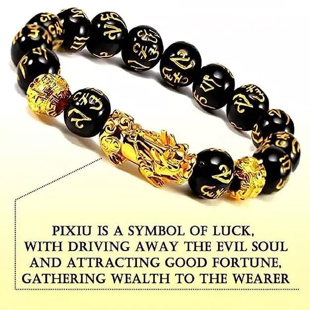 AAA Grade Pixiu Black Obsidian Bracelet – 8mm Healing Crystals, Signature Products Healing Crystals, Pixiu Black Obsidian, Round, Natural Gemstone, Pixiu Black Obsidian Bracelet 2