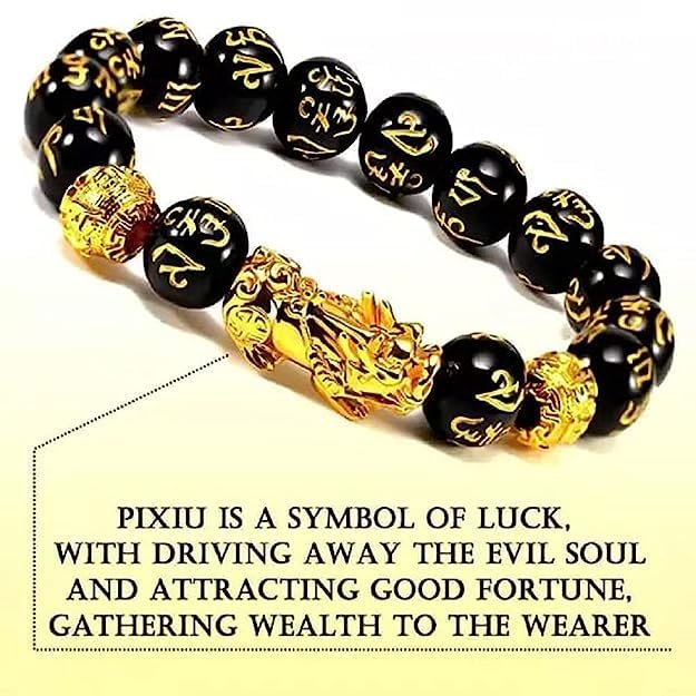 AAA Grade Pixiu Black Obsidian Bracelet – 8mm Healing Crystals, Signature Products Healing Crystals, Pixiu Black Obsidian, Round, Natural Gemstone, Pixiu Black Obsidian Bracelet 2
