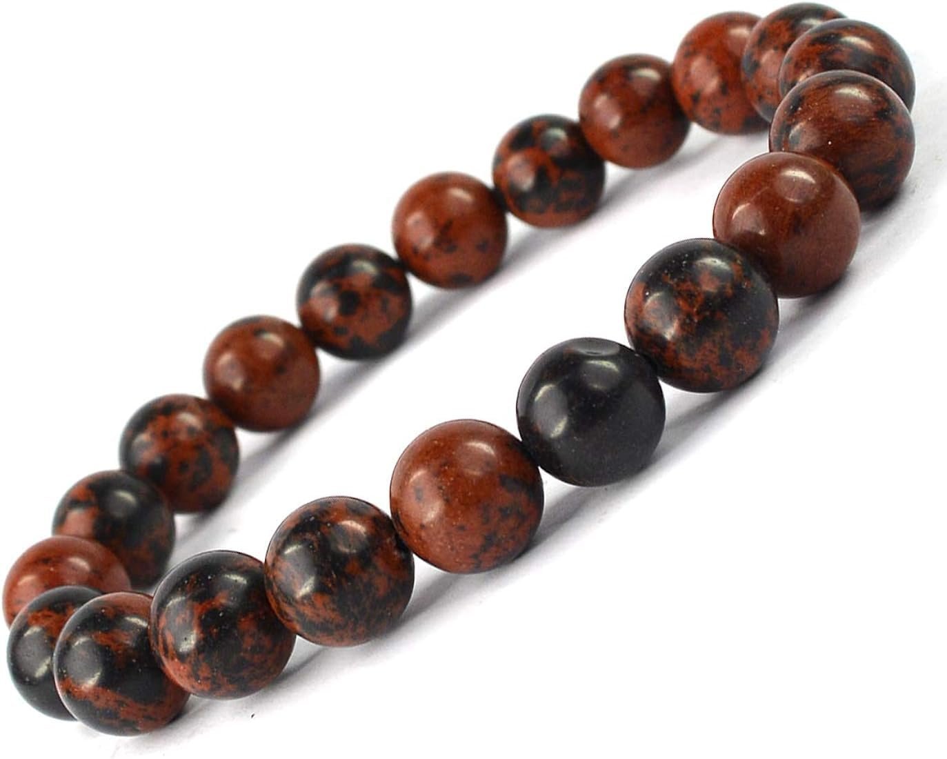 Divine Spirituals Mahogany Obsidian Natural Crystal Bracelet Lab Certified 8 mm AAA Grade Stretchable Bracelet for Healing Meditation and Manifestation Chakra Healing Bracelets Abundance Stones 3 Divine Spirituals Mahogany Obsidian Natural Crystal Bracelet Lab Certified 8 mm AAA Grade Stretchable Bracelet for Healing Meditation and Manifestation Chakra Healing Bracelets Abundance Stones 3