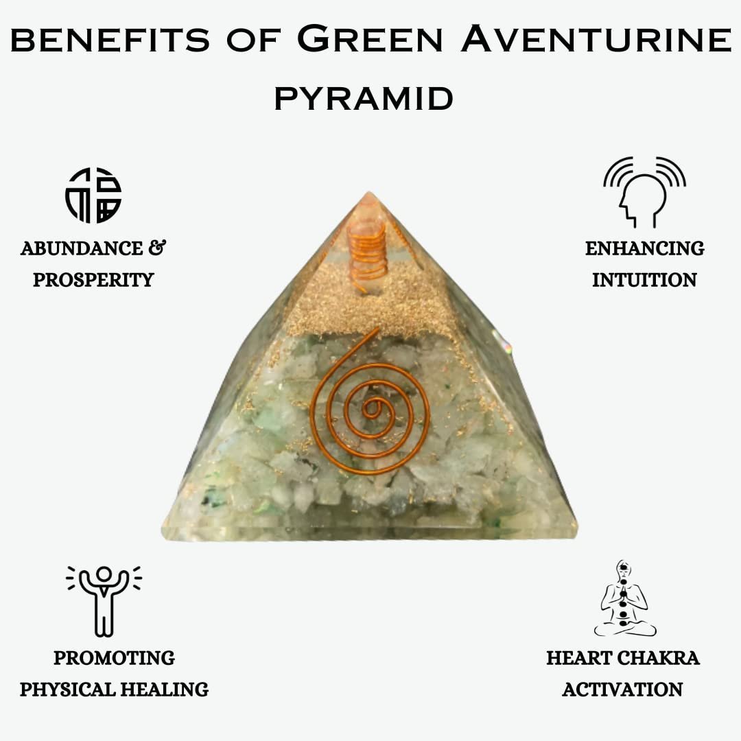 Divine Spirituals Natural Green Aventurine Orgone Pyramid Vastu for Home Study Table Office Desk Reiki Feng Shui Reiki Symbol Crystal Showpieces for Home Decor Education Gifts Sculptures Abundance Stones 5 Divine Spirituals Natural Green Aventurine Orgone Pyramid Vastu for Home Study Table Office Desk Reiki Feng Shui Reiki Symbol Crystal Showpieces for Home Decor Education Gifts Sculptures Abundance Stones 5